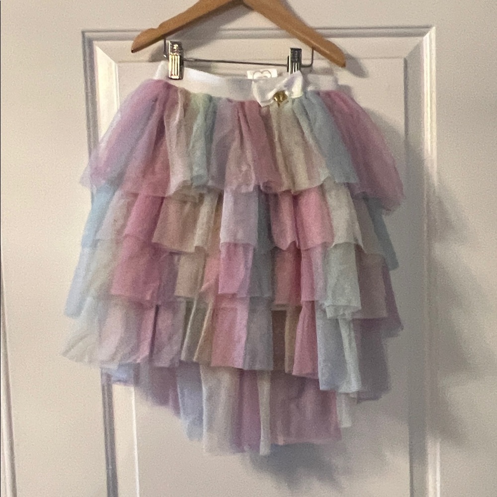 Multicolor Layered Tulle Skirt